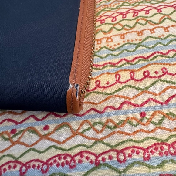 Michael Kors ‘Kempton’ Continental Navy Nylon Zip-Around Wallets for Women - Picture 2 of 13